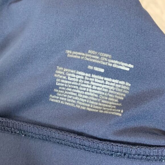 Soul by Soulcycle Sports Bra Tank Top Cropped Stars and Stripes Blue Small - Picture 10 of 12